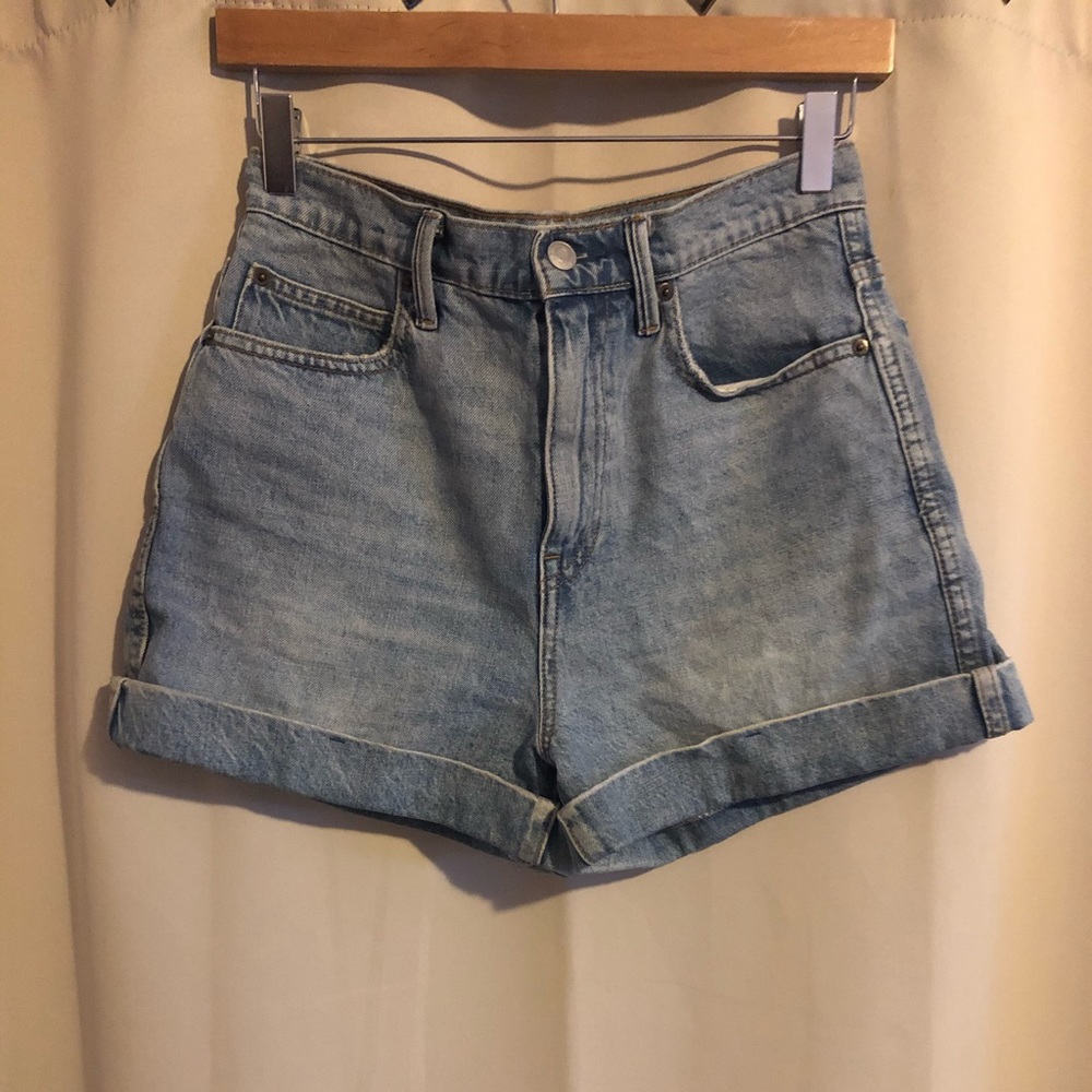 Non Stretch Super High Rise Shorts - Picture 2 of 3